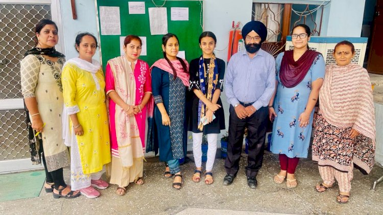 Paonta Sahib- खुशवंत कौर ने प्रदेश में चमकाया बीकेडी स्कूल का नाम ddnewsportal.com