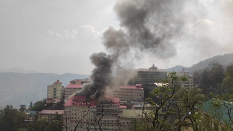 Himachal News: IGMC शिमला के न्यू ओपीडी ब्लॉक के टॉप फ्लोर में आग ddnewsportal.com