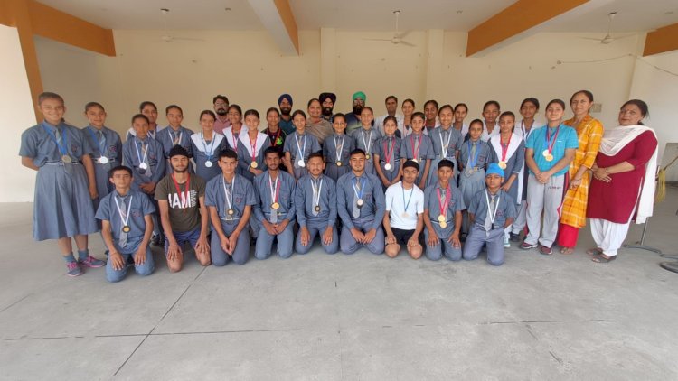 Paonta Sahib: GNMPS के एथलीटों ने जिला स्तर पर जीते 45 पदक ddnewsportal.com