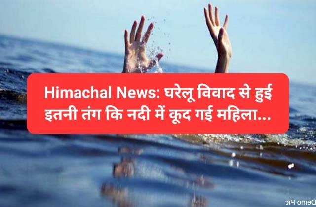 Himachal News: घरेलू विवाद से हुई इतनी तंग कि नदी में कूद गई महिला... ddnewsportal.com