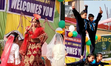 Paonta Sahib: सर्वश्रेष्ठ विद्यार्थी रूबी व अमन, कोटड़ी व्यास स्कूल में सालाना समारोह नवरंग की धूम ddnewsportal.com
