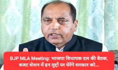 BJP MLA Meeting: भाजपा विधायक दल की बैठक, बजट सेशन में इन मुद्दों पर घेरेंगे सरकार को... ddnewsportal.com