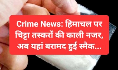 Crime News: हिमाचल पर चिट्टा तस्करों की काली नजर, अब यहां बरामद हुई स्मैक... ddnewsportal.com