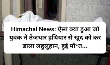 Himachal News: ऐसा क्या हुआ जो युवक ने तेजधार हथियार से खुद को कर डाला लहुलुहान, हुई मौ*त... ddnewsportal.com