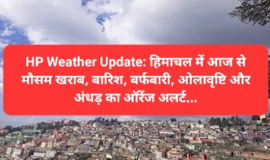 HP Weather Update: हिमाचल में आज से मौसम खराब, ऑरेंज अलर्ट... ddnewsportal.com