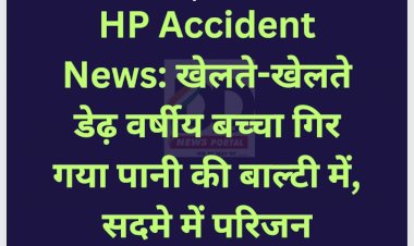 HP Accident News: खेलते-खेलते डेढ़ वर्षीय बच्चा गिर गया पानी की बाल्टी में, सदमे में परिजन ddnewsportal.com