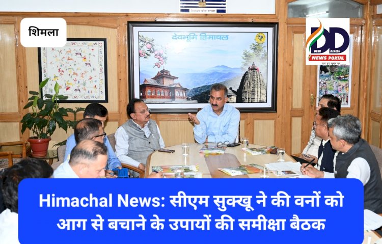 Himachal News: सीएम सुक्खू ने की वनों को आग से बचाने के उपायों की समीक्षा बैठक ddnewsportal.com