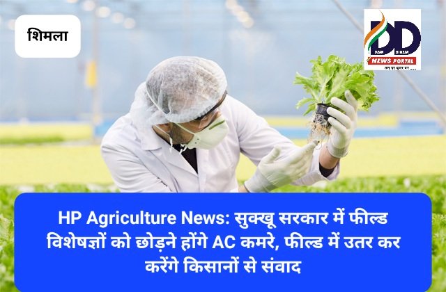 HP Agriculture News: सुक्खू सरकार में फील्ड विशेषज्ञों को छोड़ने होंगे AC कमरे, जानिए क्यों... ddnewsportal.com