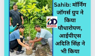 Paonta Sahib: मॉर्निंग जॉगर्स ग्रुप ने किया पौधारोपण, आईपीएस अदिति सिंह ने भी किया प्लांटेशन  ddnewsportal.com