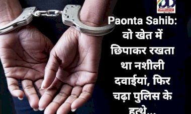 Paonta Sahib: वो खेत में छिपाकर रखता था नशीली दवाईयां, फिर चढ़ा पुलिस के हत्थे... ddnewsportal.com