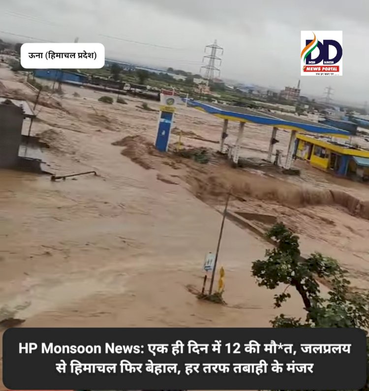 HP Monsoon News: एक ही दिन में 12 की मौ*त, जलप्रलय से हिमाचल फिर बेहाल, हर तरफ तबाही के मंजर ddnewsportal.com