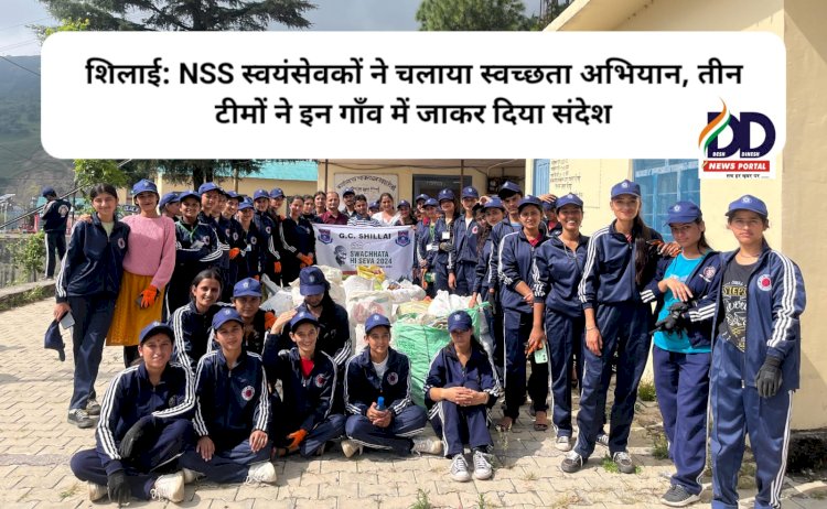 शिलाई: NSS स्वयंसेवकों ने चलाया स्वच्छता अभियान, तीन टीमों ने इन गाँवों में जाकर दिया संदेश ddnewsportal.com