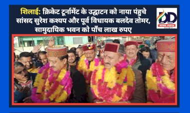 शिलाई: सांसद सुरेश कश्यप ने उद्योग मंत्री हर्षवर्धन चौहान पर कसे तंज ddnewsportal.com