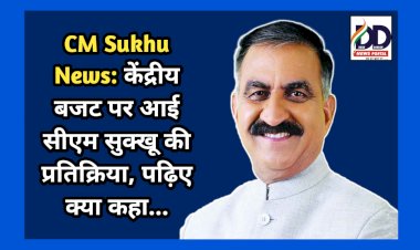 CM Sukhu News: केंद्रीय बजट पर आई सीएम सुक्खू की प्रतिक्रिया, पढ़िए क्या कहा... ddnewsportal.com