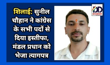 शिलाई: सुनील चौहान ने कांग्रेस के सभी पदों से दिया इस्तीफा, मंडल प्रधान को भेजा त्यागपत्र ddnewsportal.com