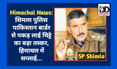Himachal News: शिमला पुलिस पाकिस्तान बार्डर से पकड़ लाई चिट्टे का बड़ा तस्कर, हिमाचल में सप्लाई... ddnewsportal.com