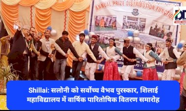 Shillai: सलोनी को सर्वोच्च वैभव पुरस्कार, शिलाई महाविद्यालय में वार्षिक पारितोषिक वितरण समारोह ddnewsportal.com
