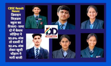 CBSE Result News: डिवाइन विज़डम स्कूल का रिजल्ट- जमा दो में केशव लोहिया ने 93.6 फीसदी अंक तो दसवीं में 92.4 प्रतिशत अंक लेकर खुशी चौहान ने मारी बाजी ddnewsportal.com