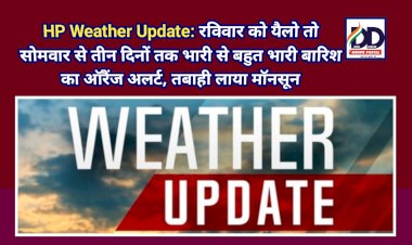 HP Weather Update: रविवार को यैलो तो सोमवार से तीन दिनों तक भारी से बहुत भारी बारिश का ऑरैंज अलर्ट, तबाही लाया मॉनसून ddnewsportal.com