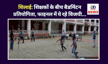 शिलाई: शिक्षकों के बीच बैडमिंटन प्रतियोगिता, फाइनल में ये रहे विजयी... ddnewsportal.com
