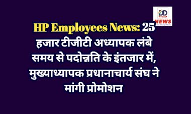 HP Employees News: 25 हजार टीजीटी अध्यापक लंबे समय से पदोन्नति के इंतजार में, मुख्याध्यापक प्रधानाचार्य संघ ने मांगी प्रोमोशन  ddnewsportal.com