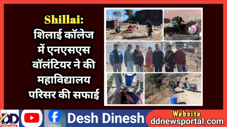 Shillai: शिलाई काॅलेज में एनएसएस वॉलंटियर ने की महाविद्यालय परिसर की सफाई  ddnewsportal.com