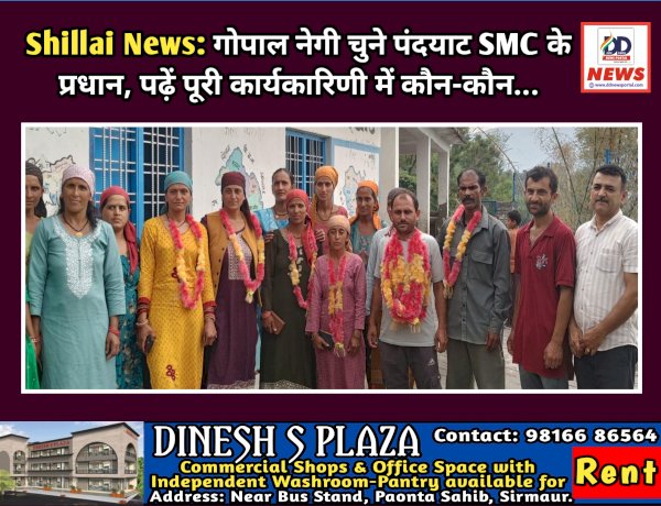 Shillai News: गोपाल नेगी चुने पंदयाट SMC के प्रधान, पढ़ें पूरी कार्यकारिणी में कौन-कौन... ddnewsportal.com