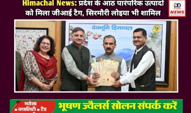 Himachal News: प्रदेश के आठ पारंपरिक उत्पादों को मिला जीआई टैग, सिरमौरी लोइया भी शामिल ddnewsportal.com