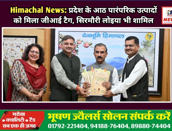 Himachal News: प्रदेश के आठ पारंपरिक उत्पादों को मिला जीआई टैग, सिरमौरी लोइया भी शामिल ddnewsportal.com